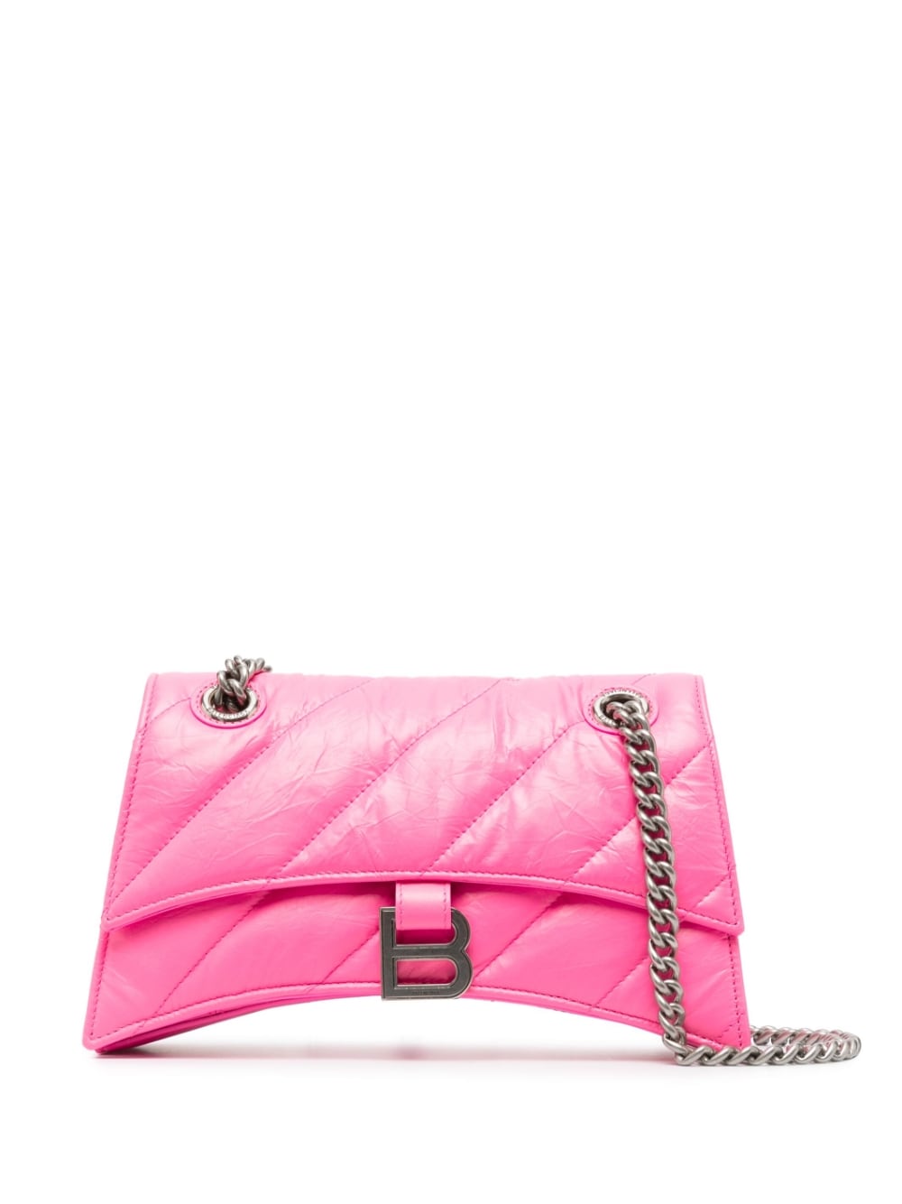 Balenciaga Crush Small Quilted Leather Chain Shoulder Bag