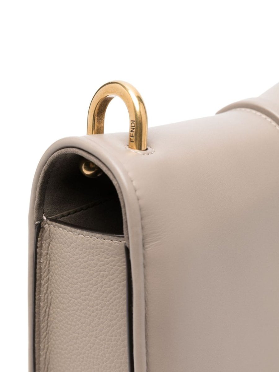 Fendi C'mon Medium Leather Shoulder Bag