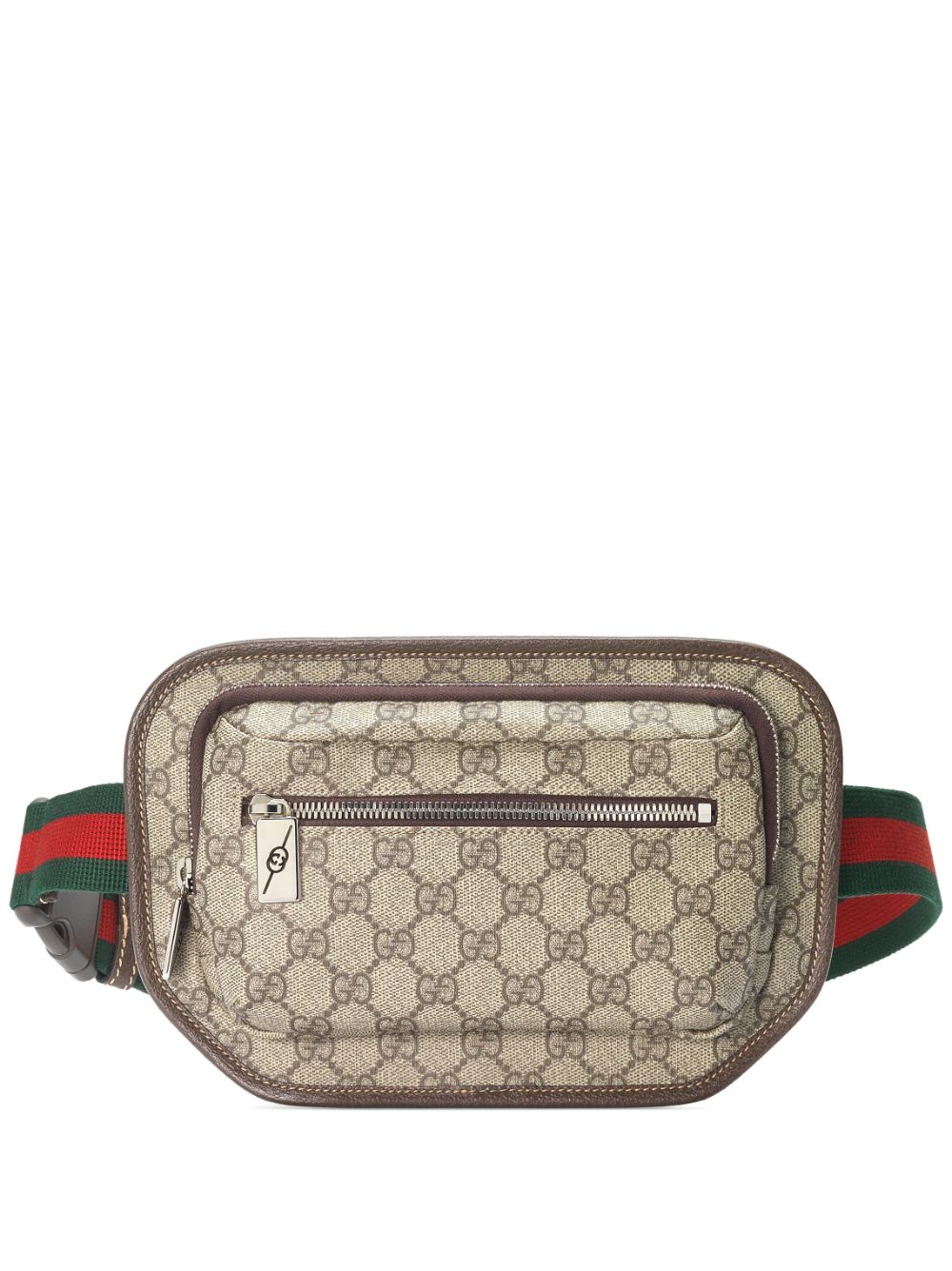 Fendi Marsupio Monogrammed Coated-Canvas and Leather Belt Bag