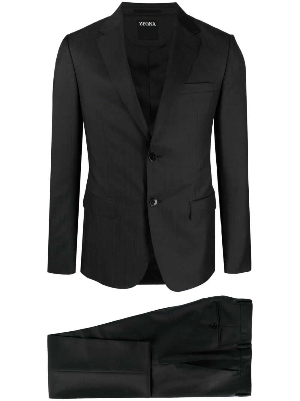 Men's David Beckham Notch Lapel Grey 2 Button Suit