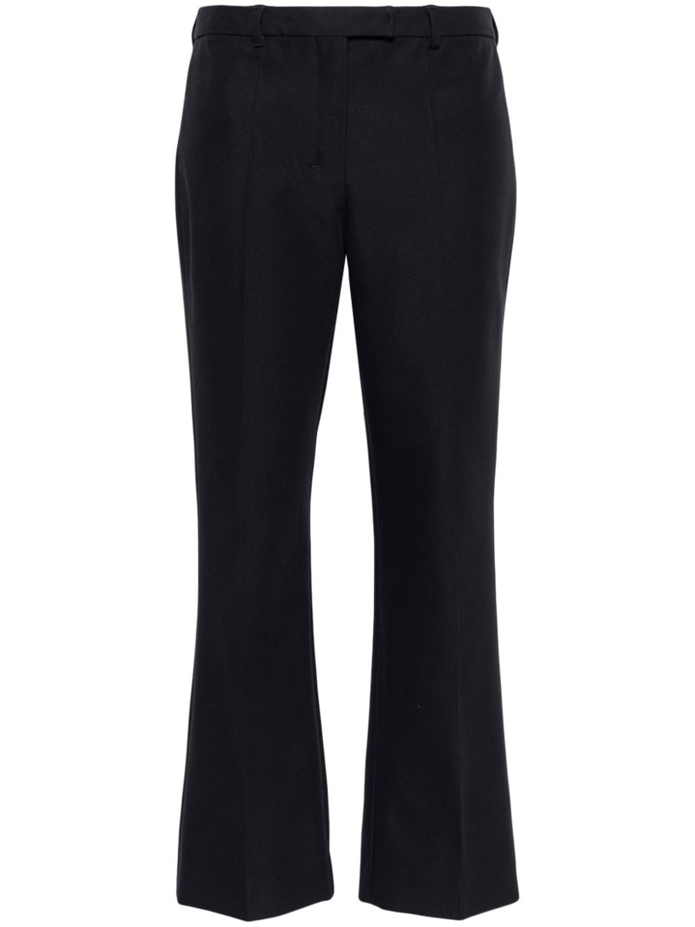 Max Mara Celtico Wool And Mohair-blend Twill Tapered Pants In Black