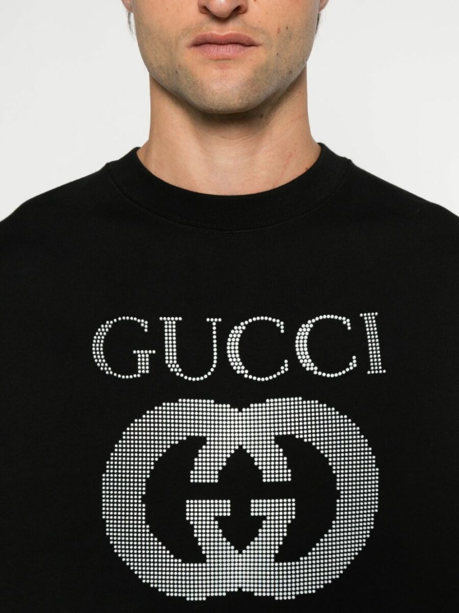 <strong>Gucci </strong><br>Cotton Jersey Printed Sweatshirt - Image 4