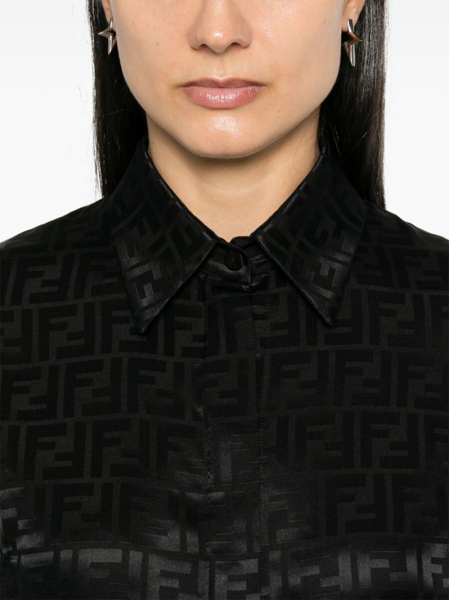 <strong>Fendi </strong><br>Camicia Ff Crepe Satin - immagine 4