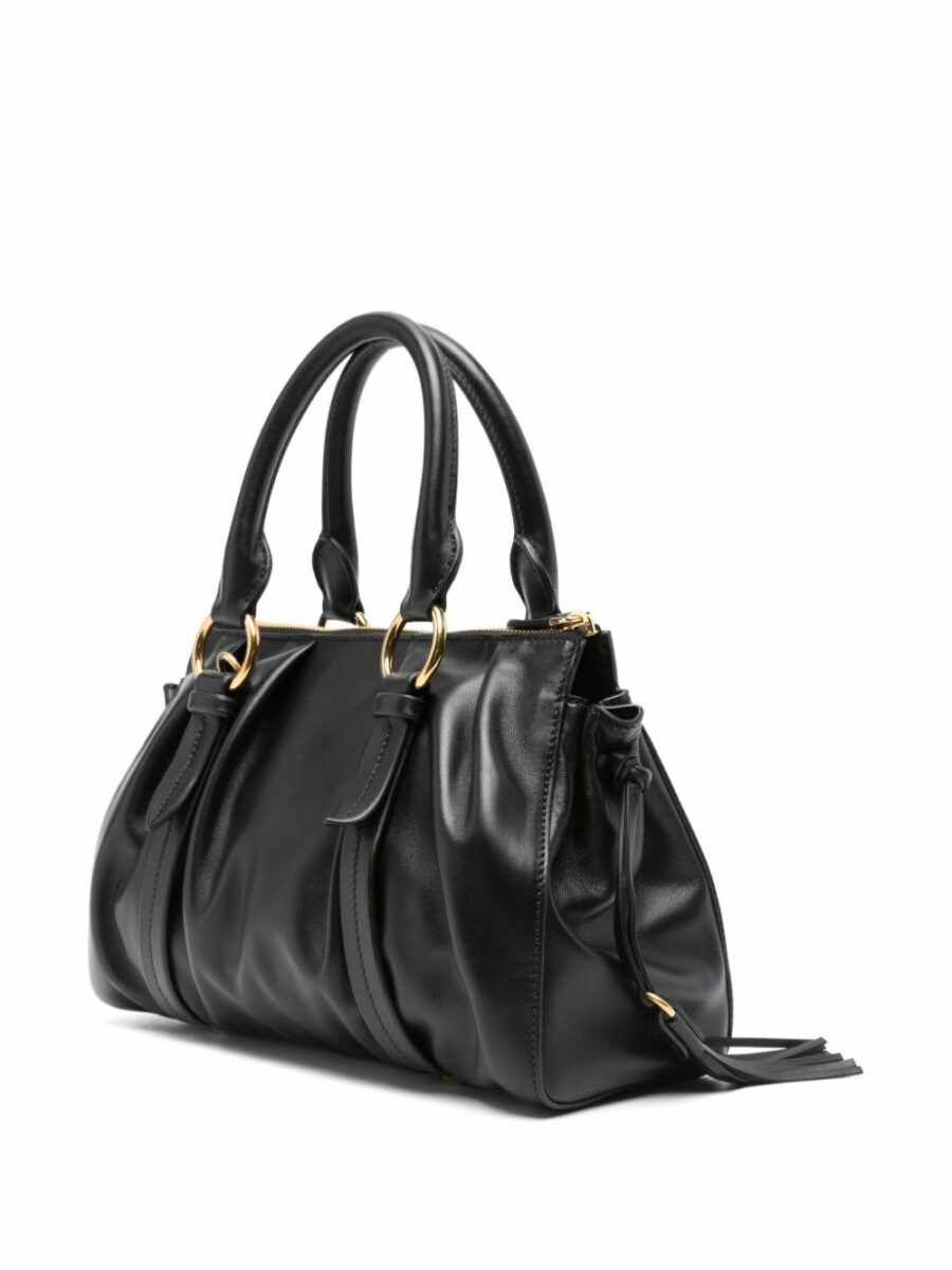 <strong>Miu Miu </strong><br>Leather Top-Handle Bag - Image 3