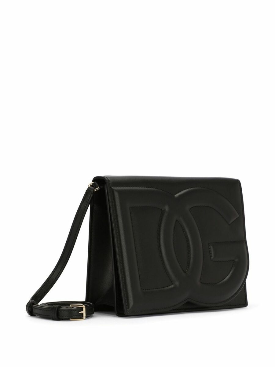 <strong>Dolce & Gabbana </strong><br>Borsa Dg Logo Bag A Tracolla In Pelle Di Vitello - immagine 5