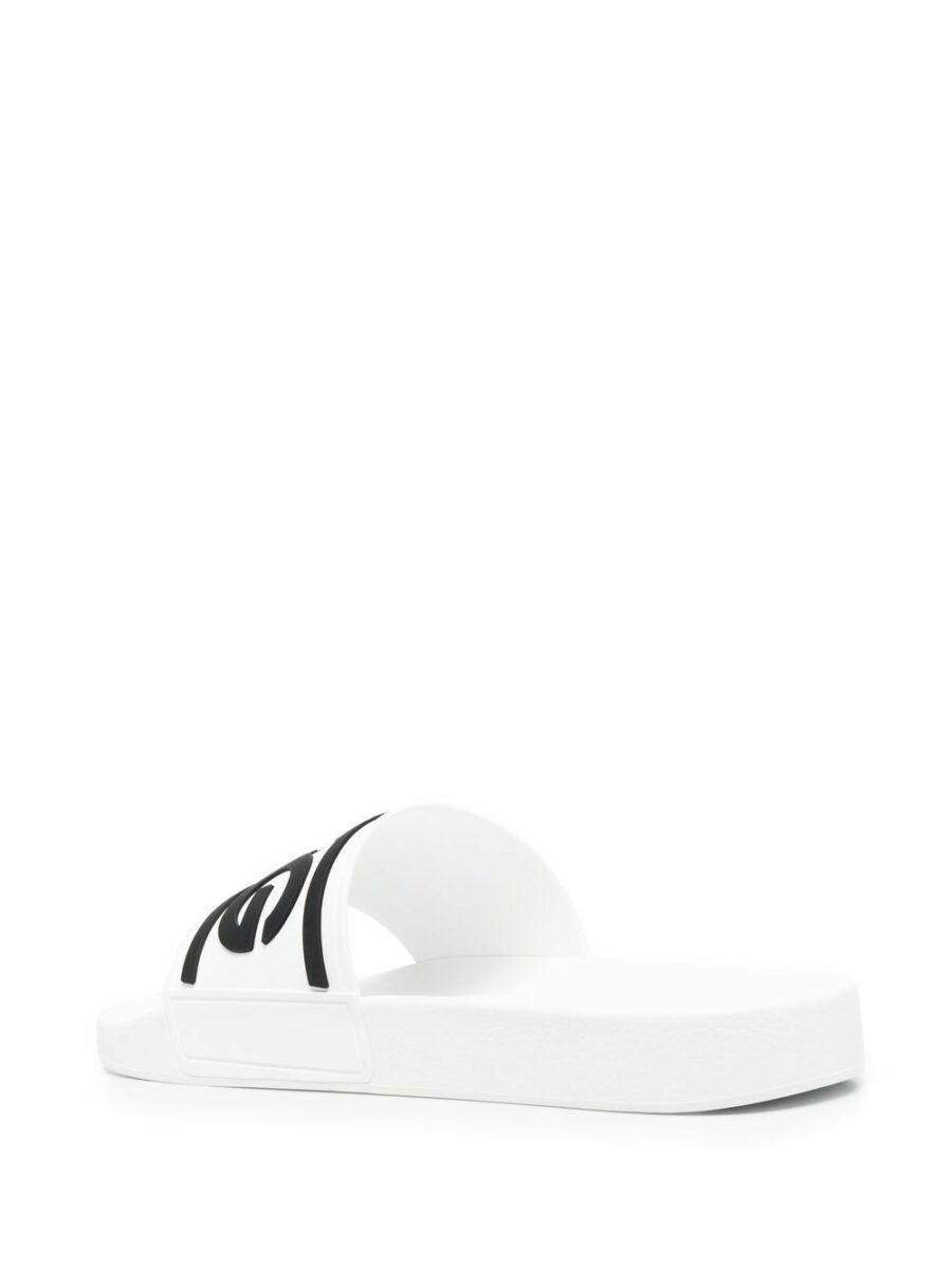 <strong>Dolce & Gabbana </strong><br>Rubber Beachwear Sliders With Dg Logo - Image 4