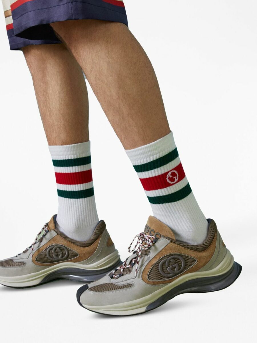 <strong>Gucci </strong><br>Round Interlocking G Cotton Socks - Image 4