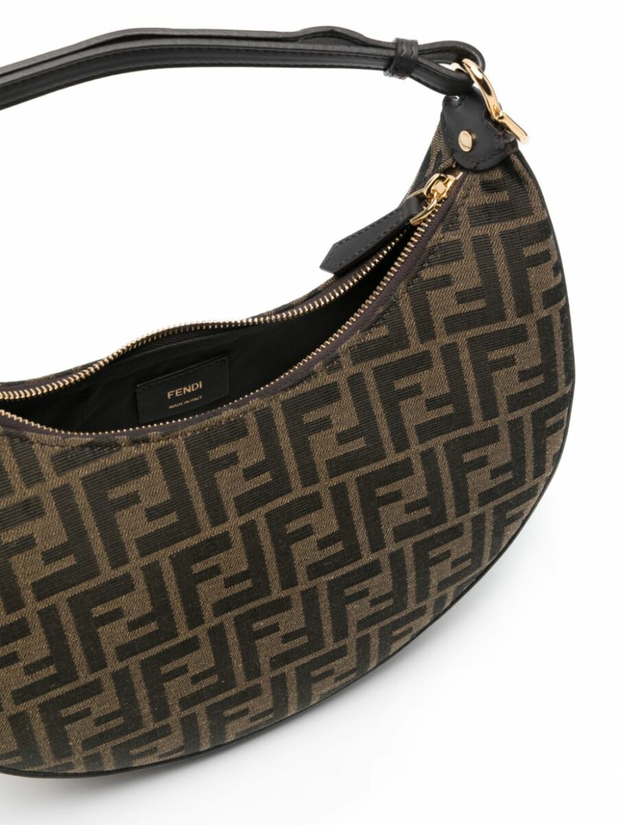 <strong>Fendi </strong><br>graphy Small Jacquard Ff Bag - Image 4