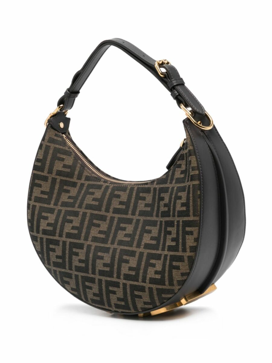 <strong>Fendi </strong><br>graphy Small Jacquard Ff Bag - Image 3