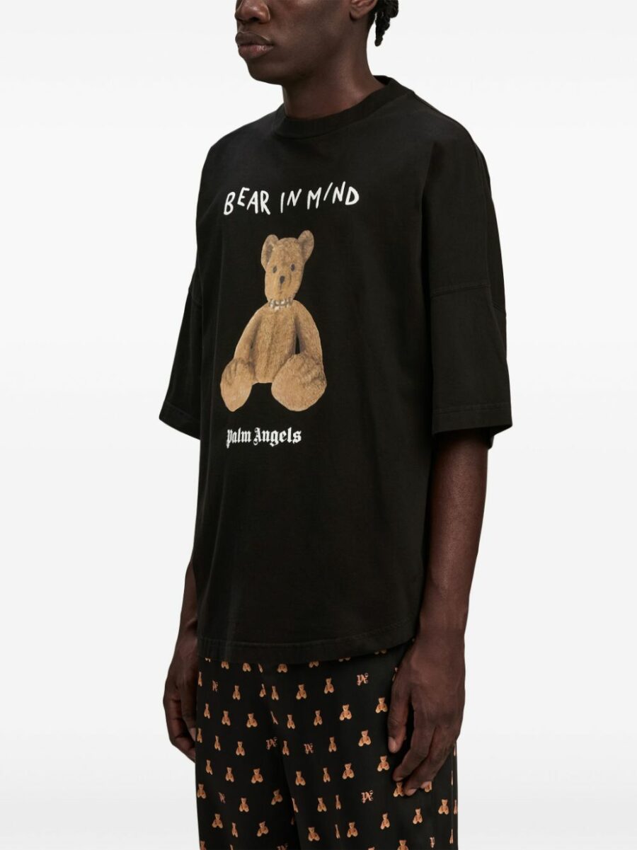 <strong>Palm Angels </strong><br>Bear In Mind Oversize T-Shirt - Image 4