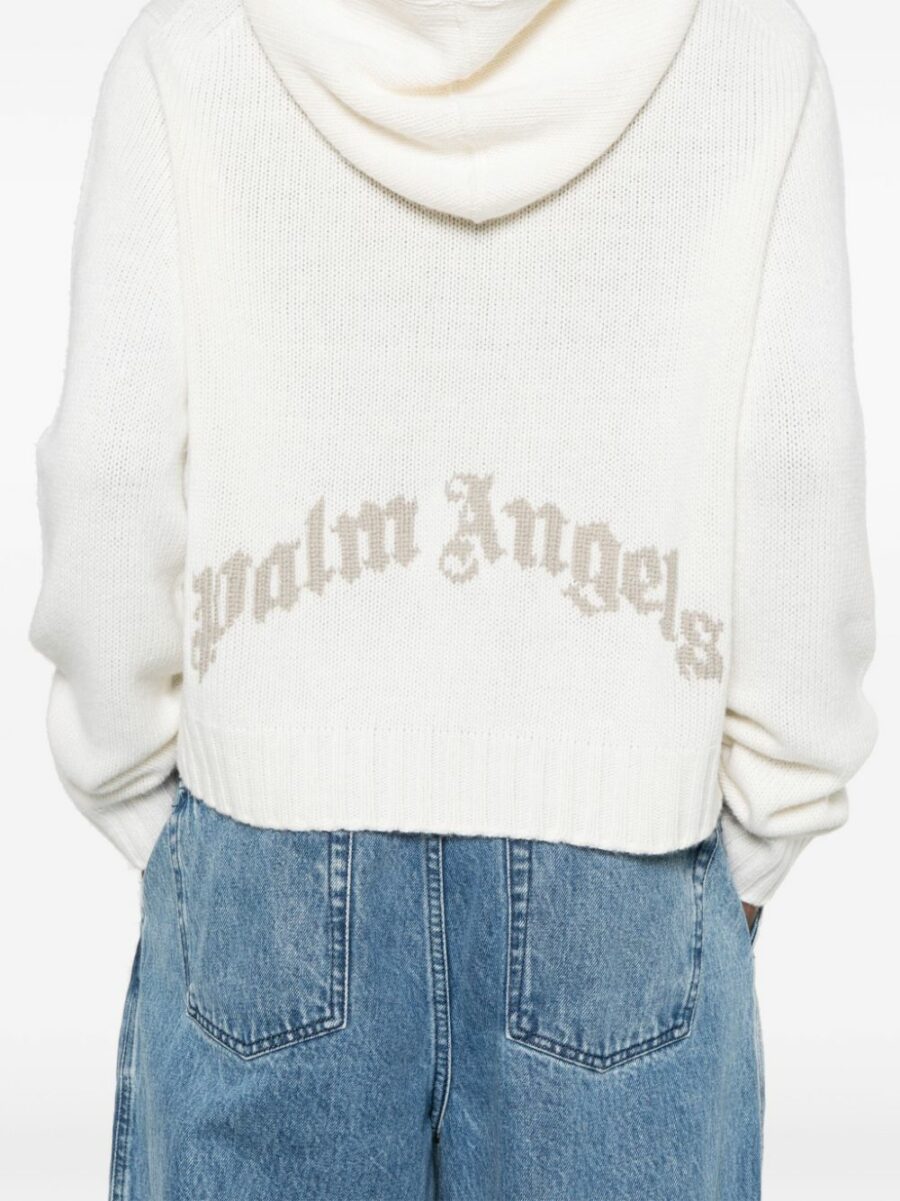 <strong>Palm Angels </strong><br>Felpa Con Cappuccio Logo - immagine 3