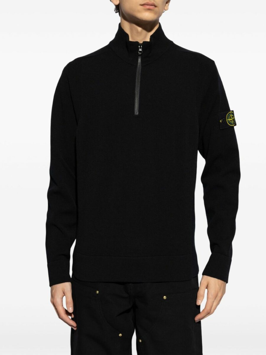 <strong>Stone Island </strong><br>Zipped Sweater - Image 3