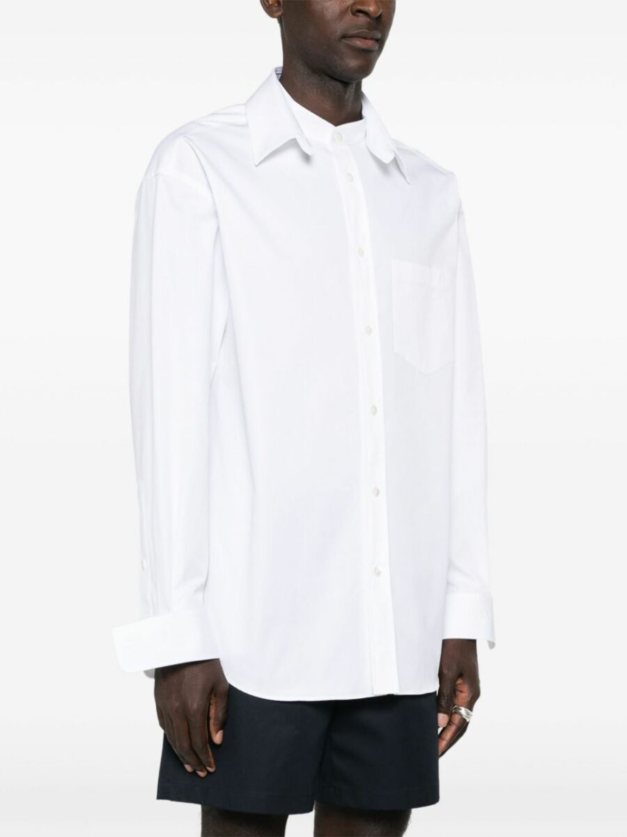 <strong>Gucci </strong><br>Cotton Poplin Shirt With  Detail - Image 5