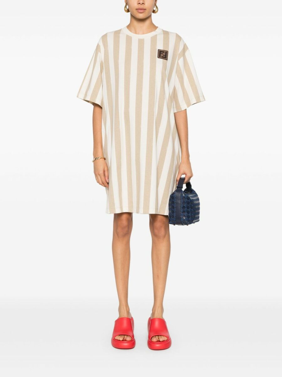 <strong>Fendi </strong><br>Pequin Dress - Image 3