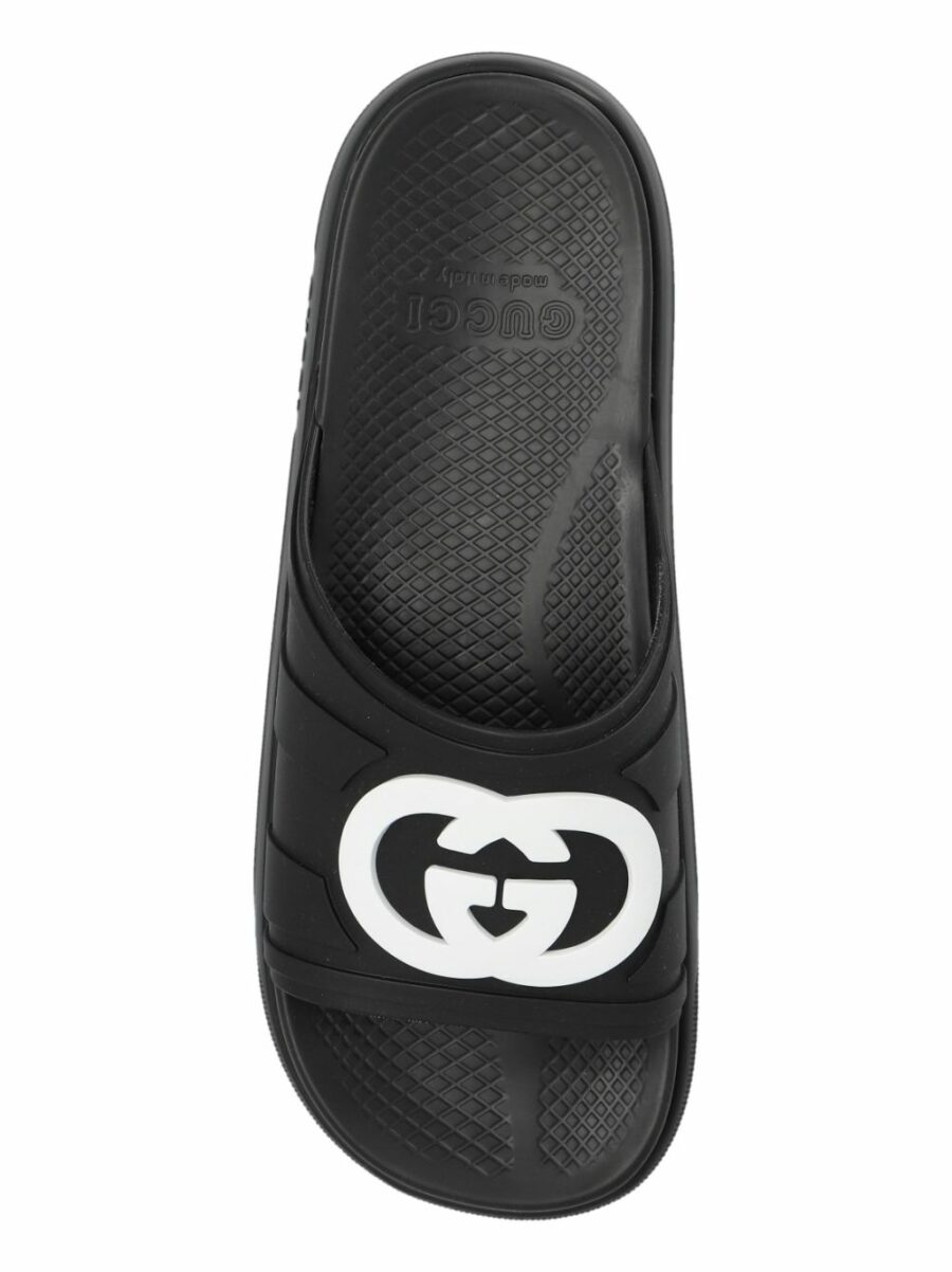 <strong>Gucci </strong><br>Sandalo Slider Uomo Con Incrocio Gg - immagine 4