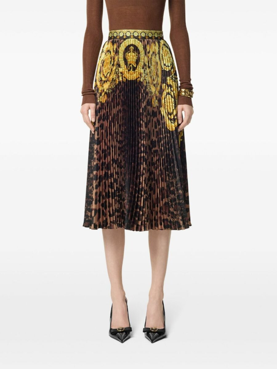 <strong>Versace </strong><br>Barocco Foulard Skirt - Image 3