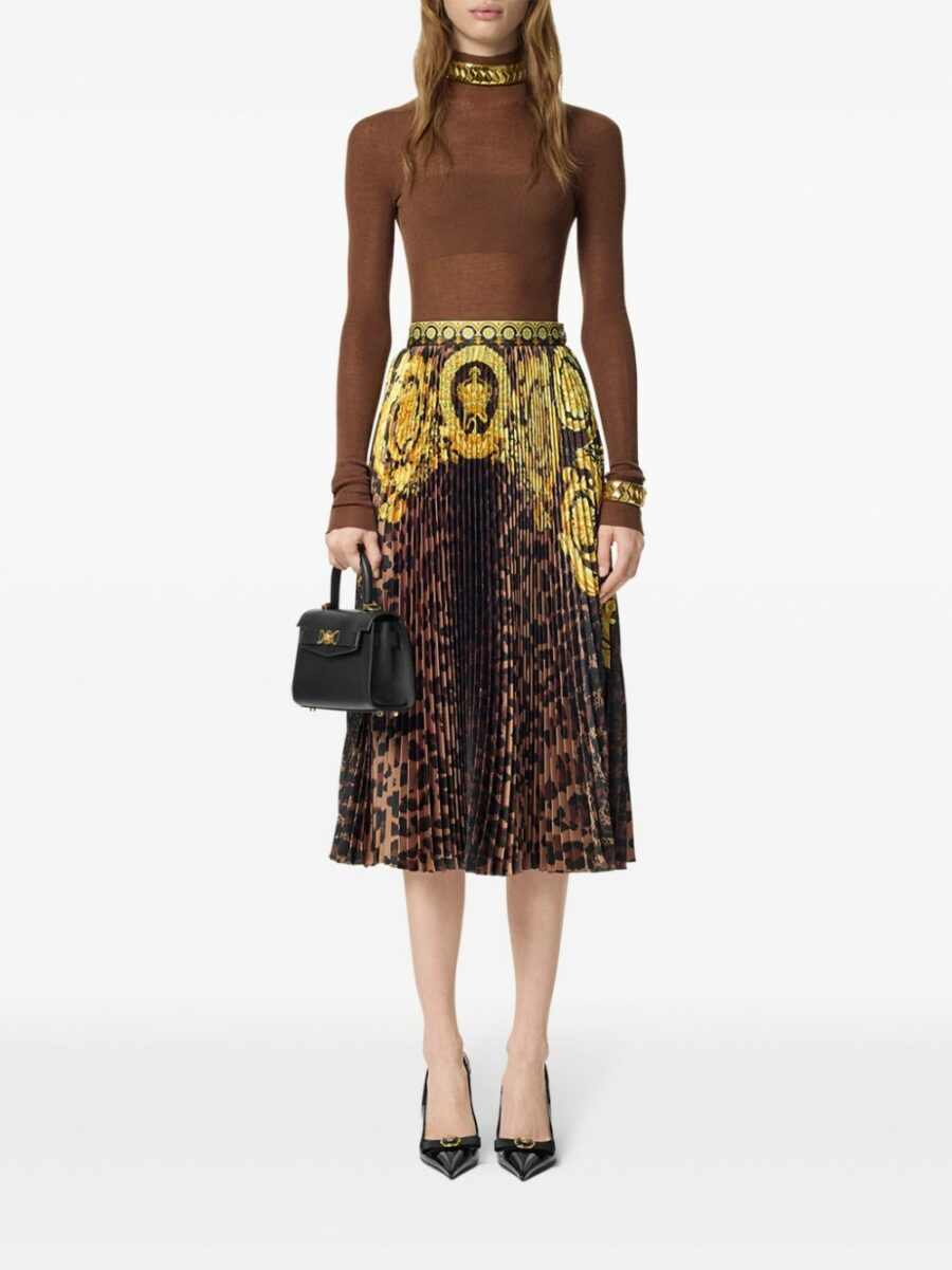 <strong>Versace </strong><br>Barocco Foulard Skirt - Image 4