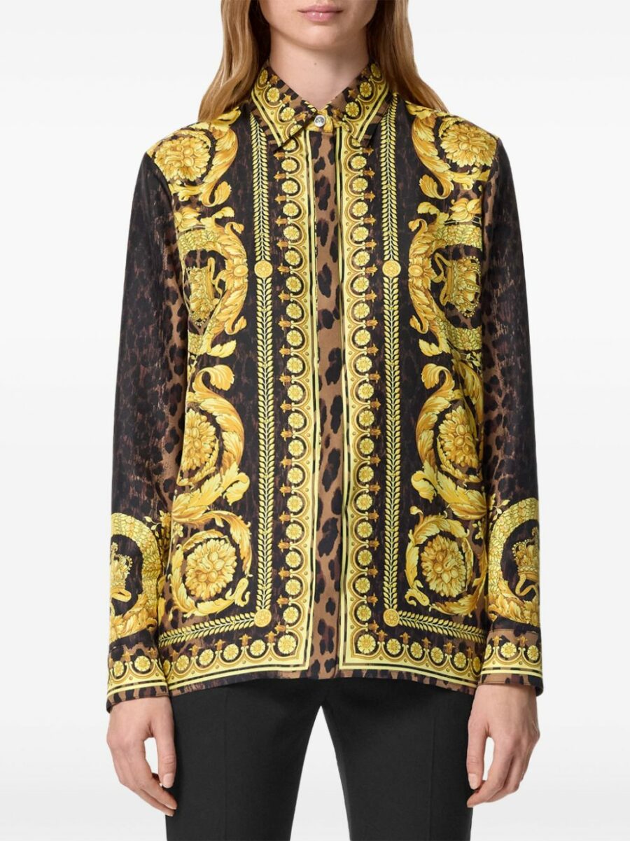 <strong>Versace </strong><br>Camicia Barocco In Seta - immagine 3