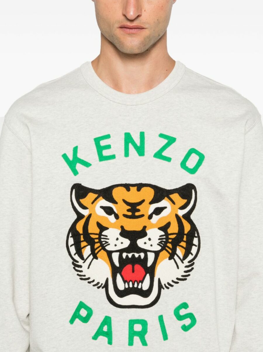 <strong>Kenzo </strong><br>Tiger Embossed Oversize Sweatshirt - Image 3