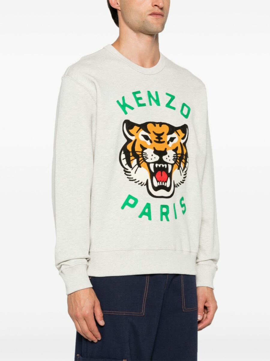 <strong>Kenzo </strong><br>Tiger Embossed Oversize Sweatshirt - Image 4