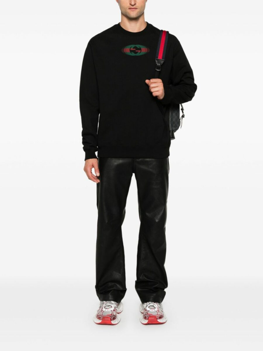 <strong>Gucci </strong><br>Felpa In Jersey Di Cotone Con Stampa - immagine 4