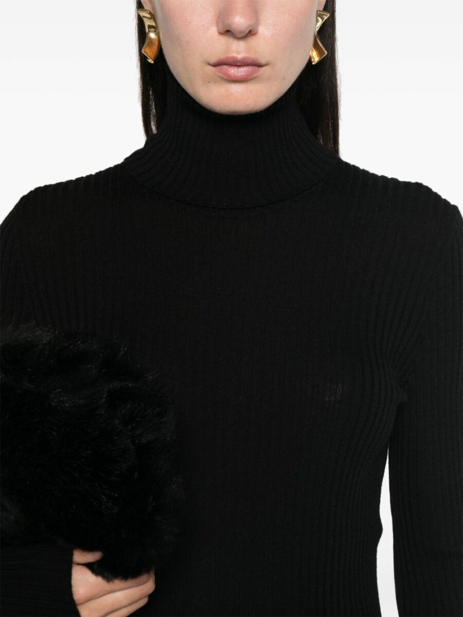 <strong>(Nude) </strong><br>Turtleneck Sweater - Image 4