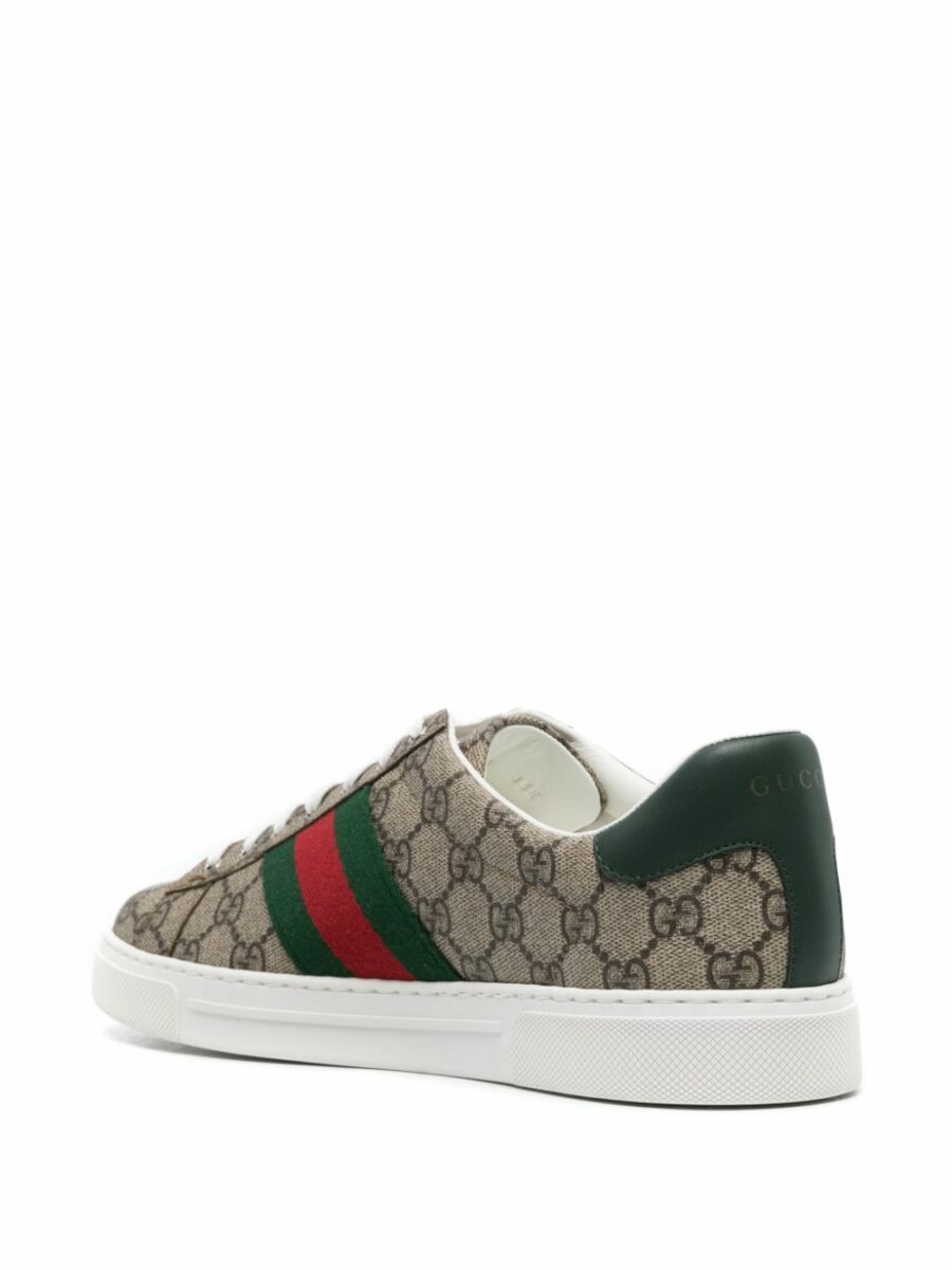 <strong>Gucci </strong><br>Men's  Ace Trainer With Web - Image 4