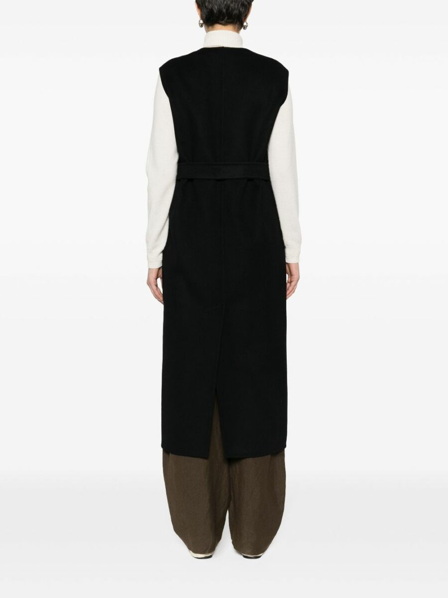 <strong>Max Mara </strong><br>Plava Sleeveless Coat - Image 4