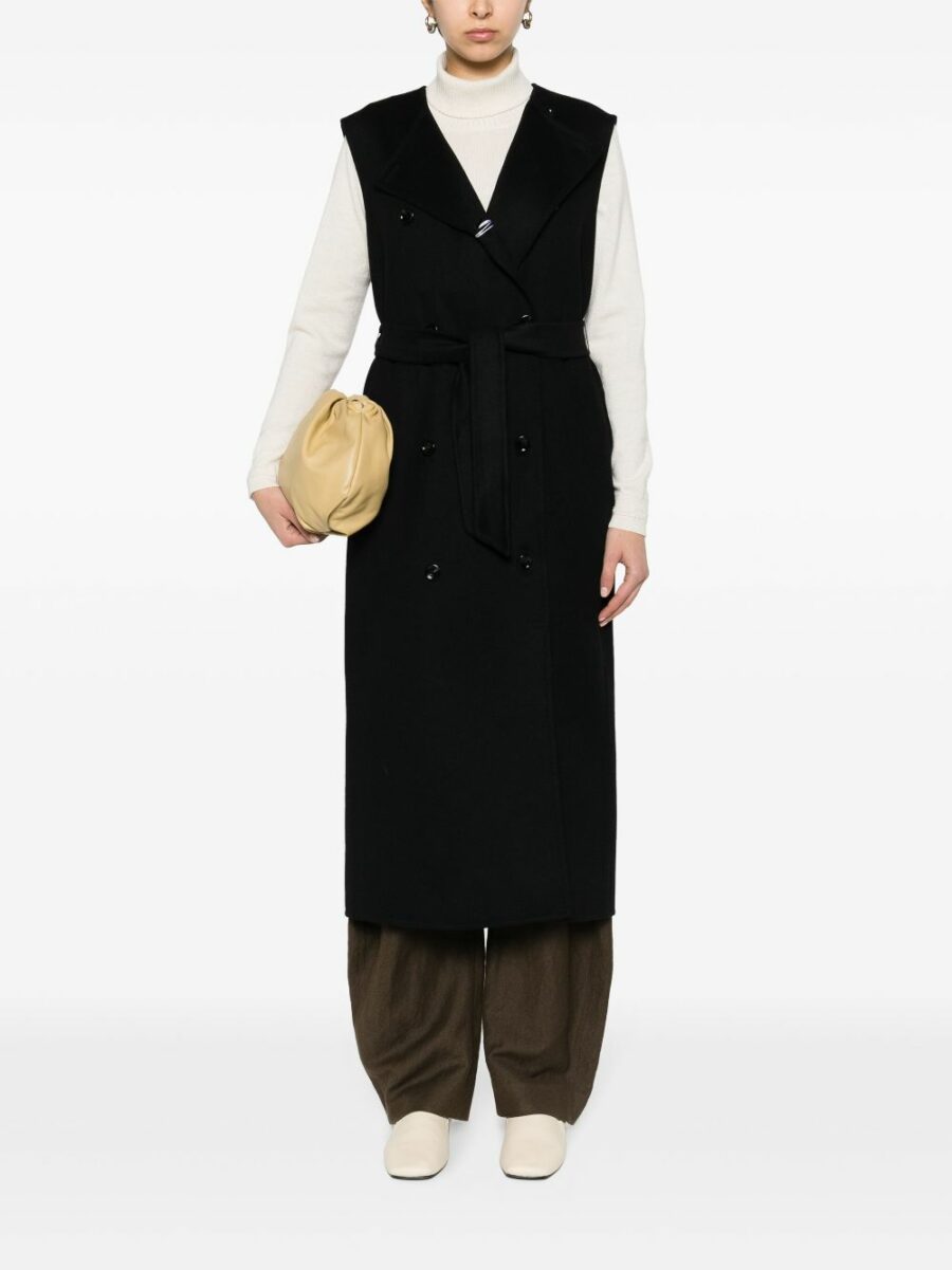 <strong>Max Mara </strong><br>Plava Sleeveless Coat - Image 5