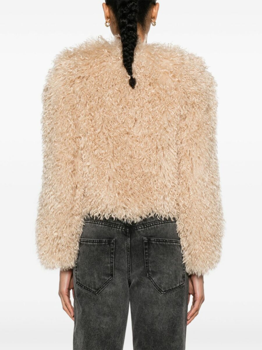 <strong>Isabel Marant </strong><br>Faustine Furry Jacket - Image 4