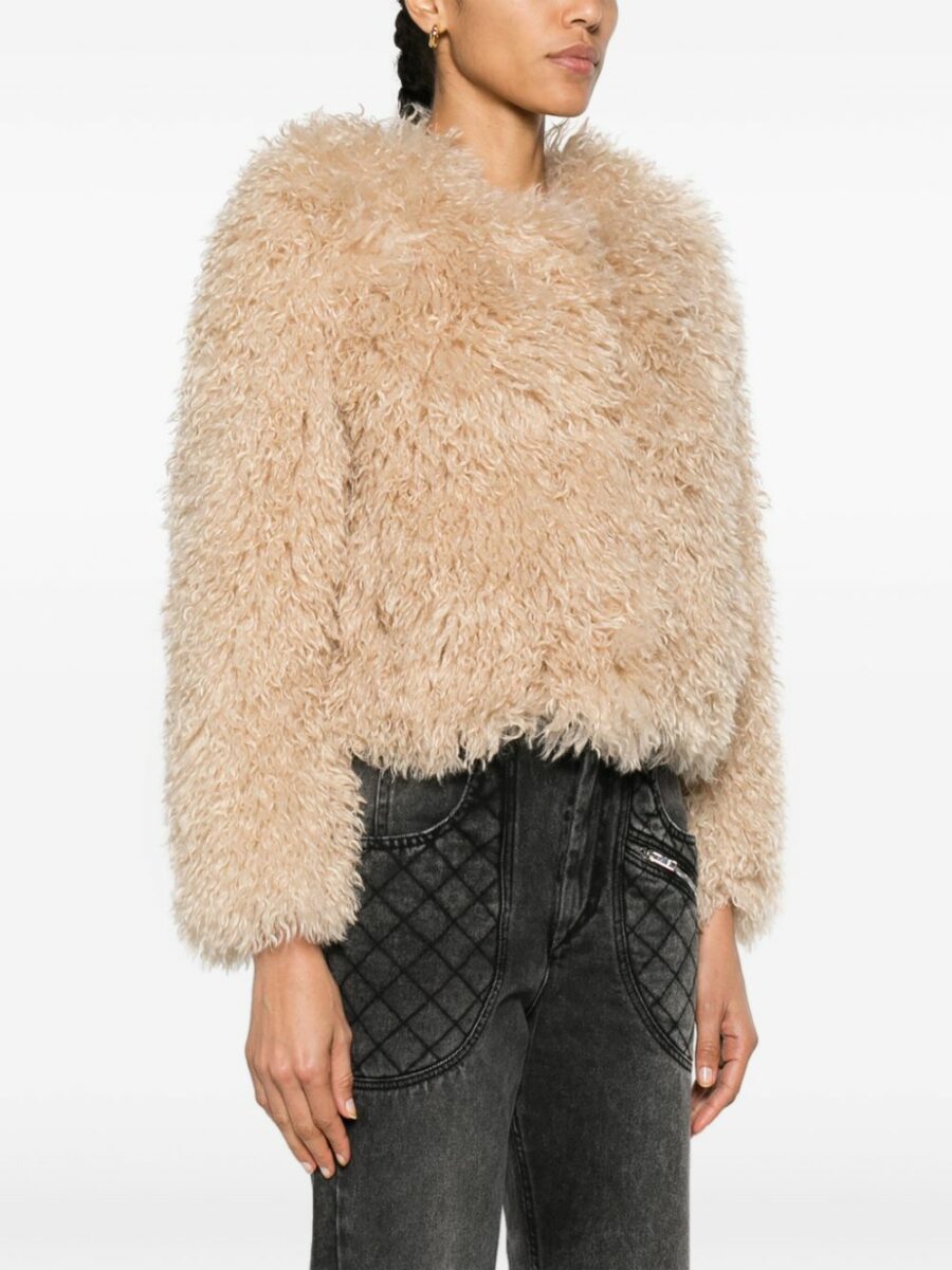 <strong>Isabel Marant </strong><br>Faustine Furry Jacket - Image 3