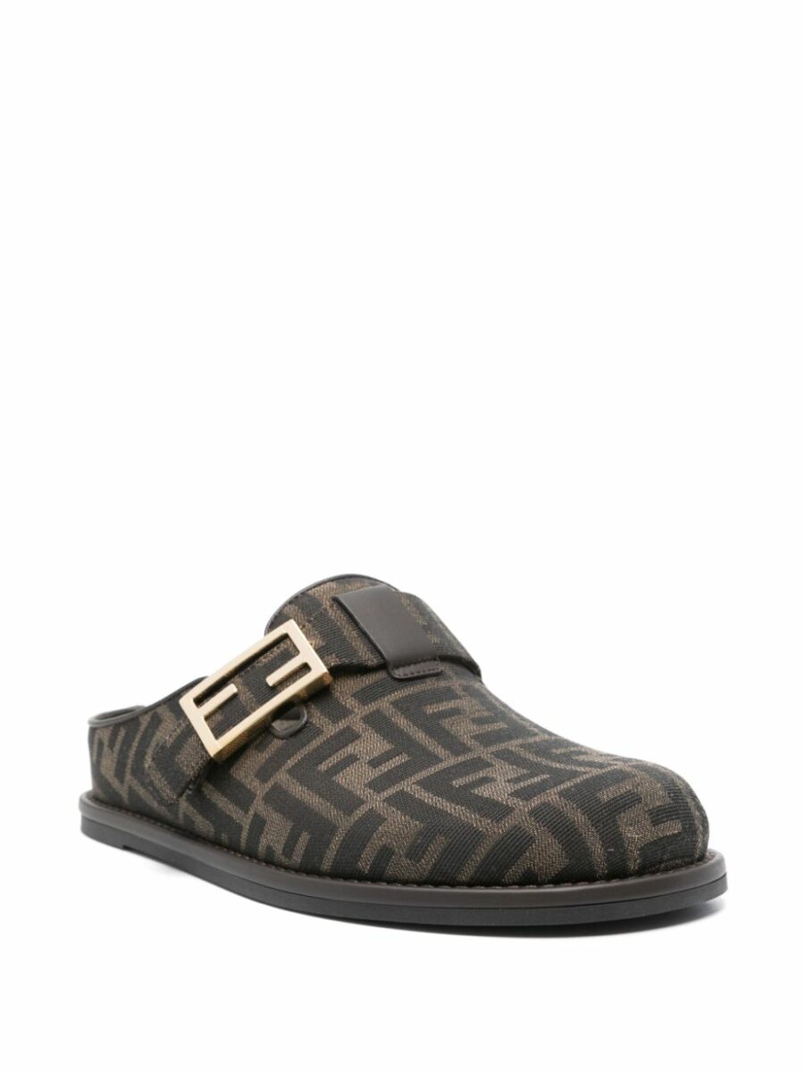 <strong>Fendi </strong><br>Feel Jacquard Ff Sandals - Image 4