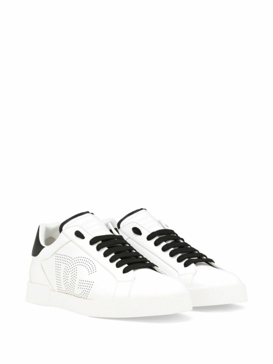 <strong>Dolce & Gabbana </strong><br>Calfskin Low Sneakers - Image 4