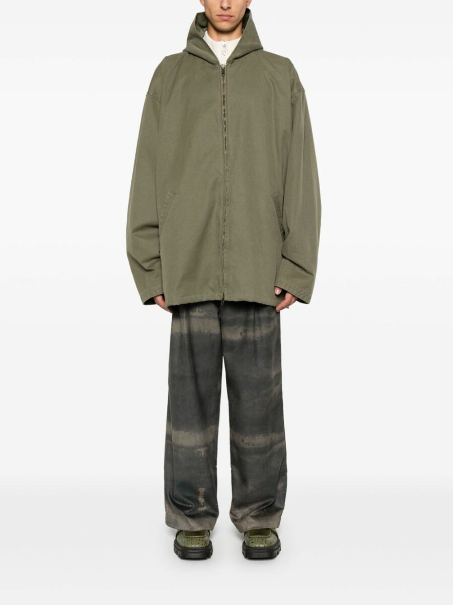 <strong>Balenciaga </strong><br>Hooded Zip-Up Jacket - Image 3