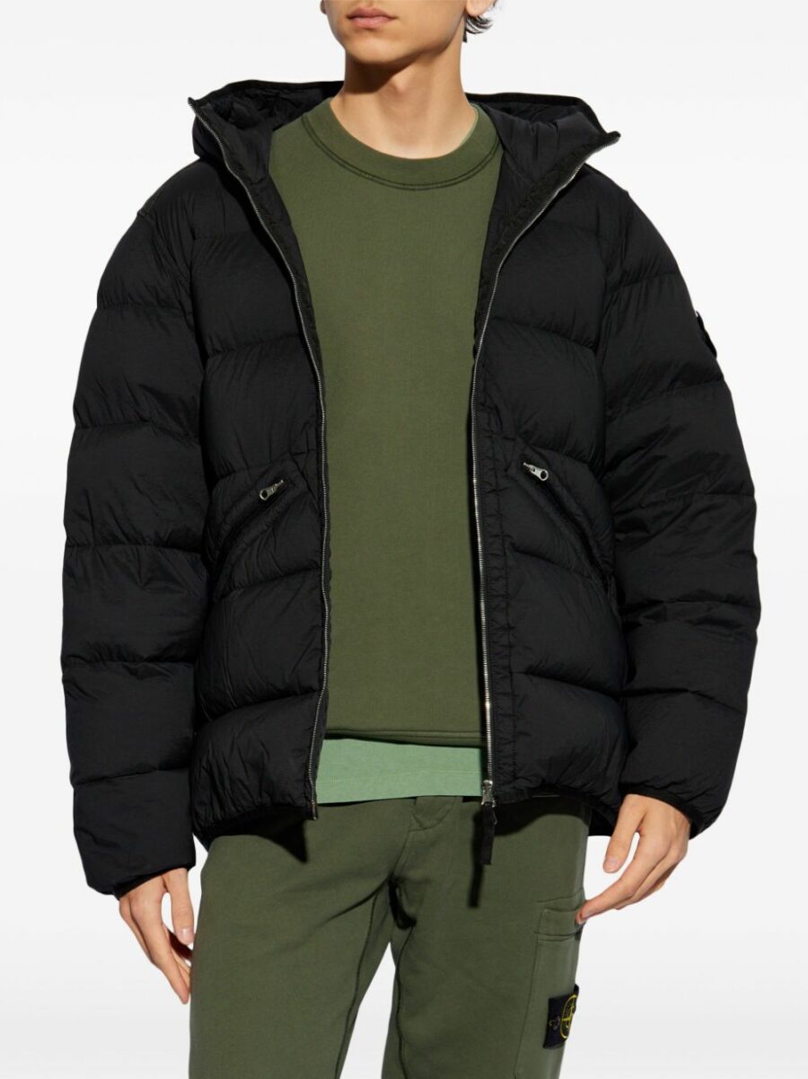 <strong>Stone Island </strong><br>Giubbotto In Vera Piuma - immagine 4