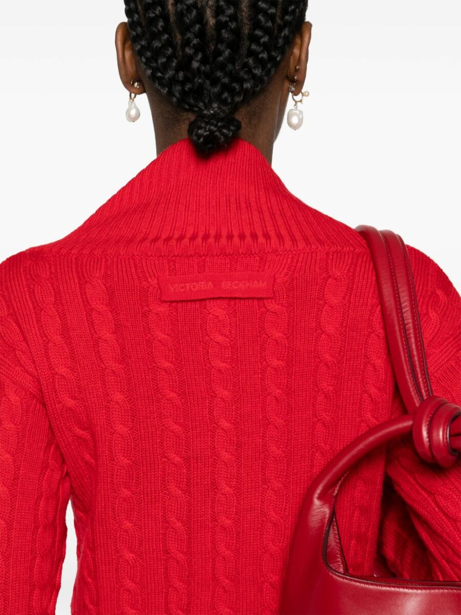 <strong>Victoria Beckham </strong><br>Wrap Detail Jumper - Image 5