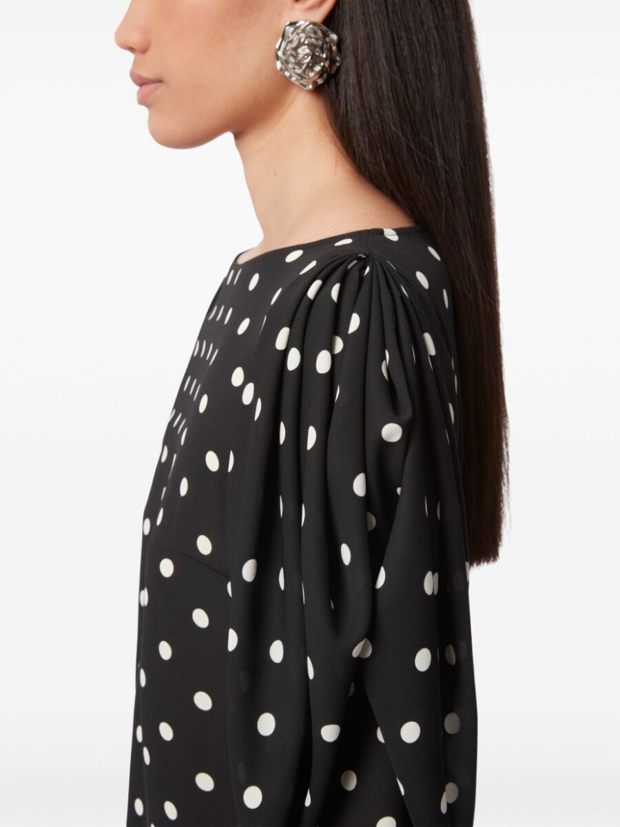 <strong>Nina Ricci </strong><br>Polka Dot Mini Dress - Image 3