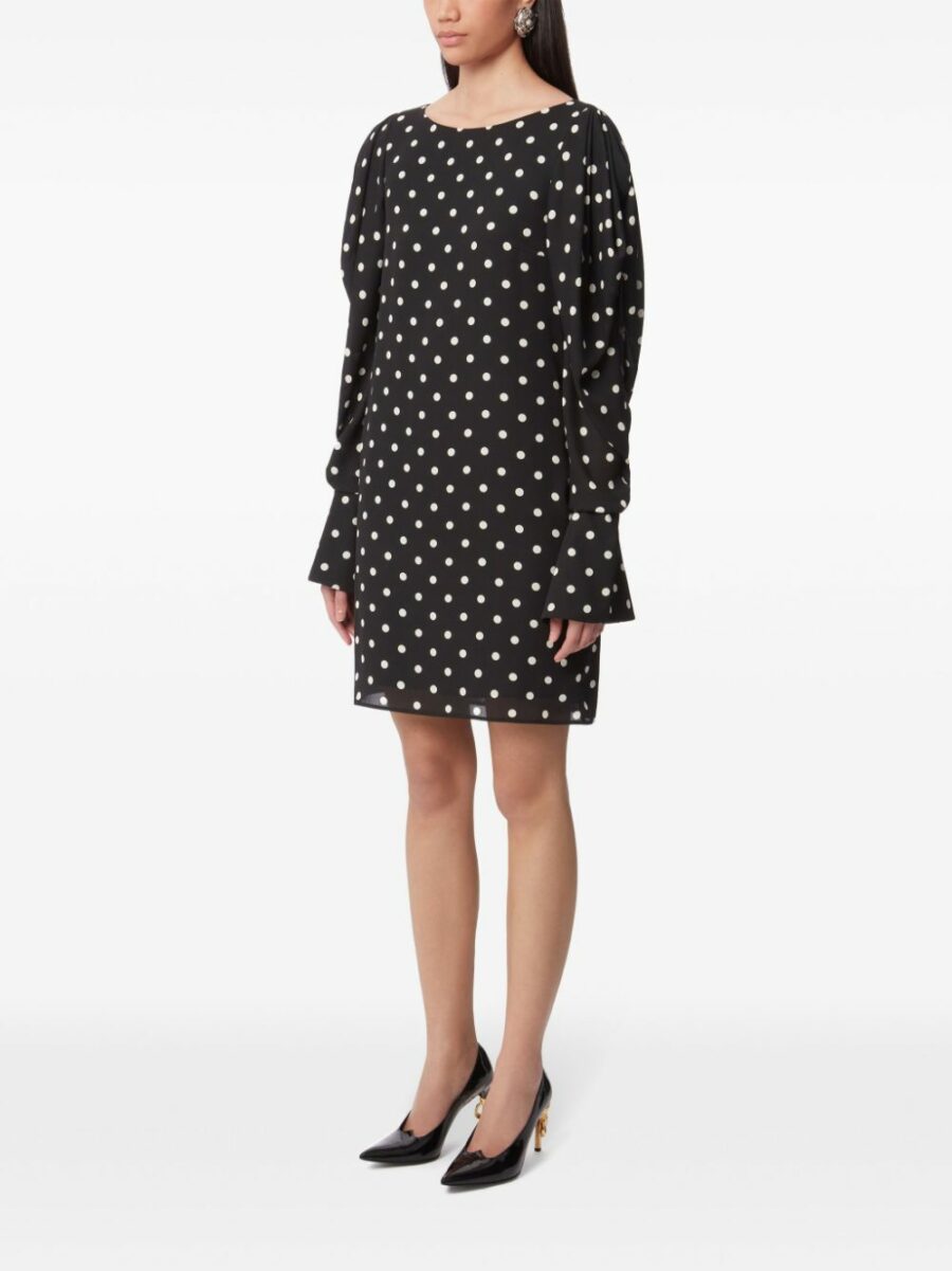 <strong>Nina Ricci </strong><br>Polka Dot Mini Dress - Image 4