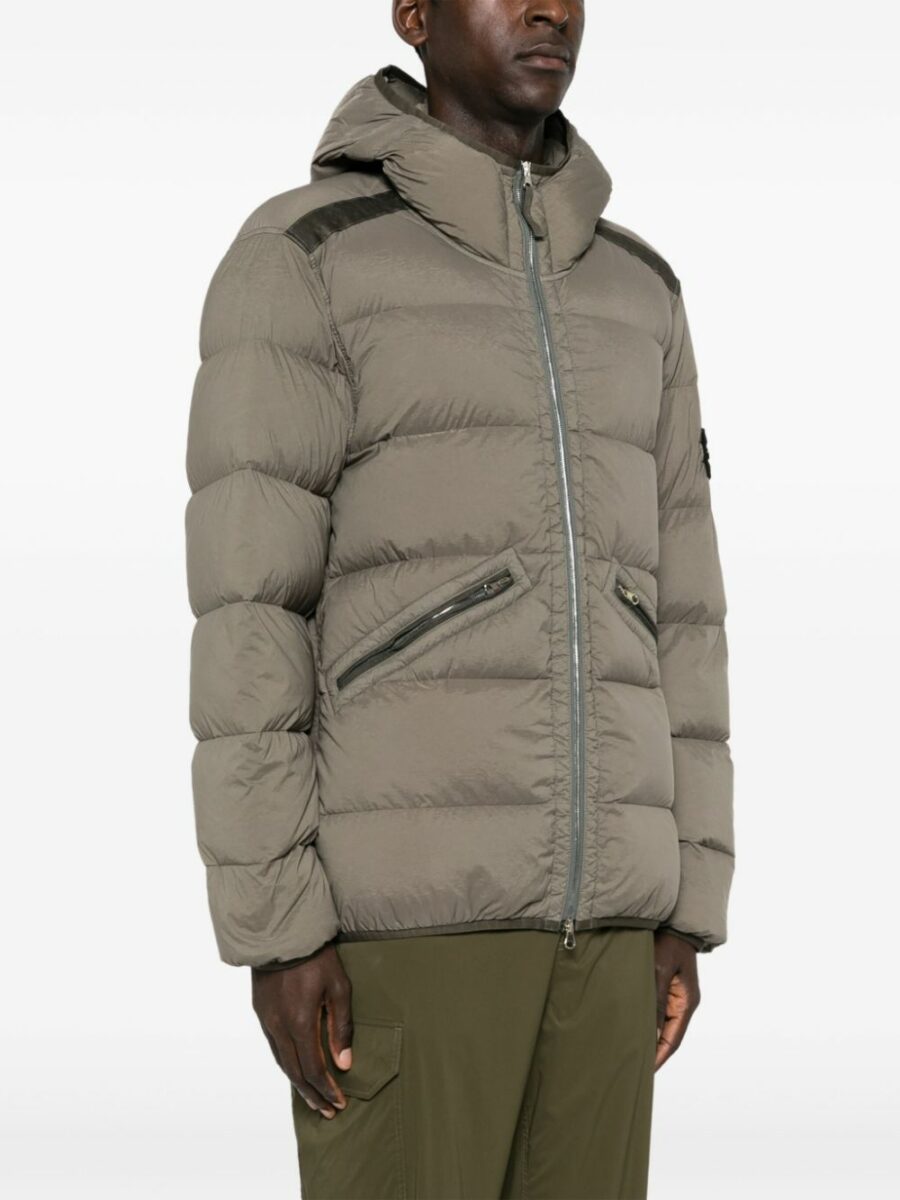 <strong>Stone Island </strong><br>Giubbotto In Vera Piuma - immagine 4