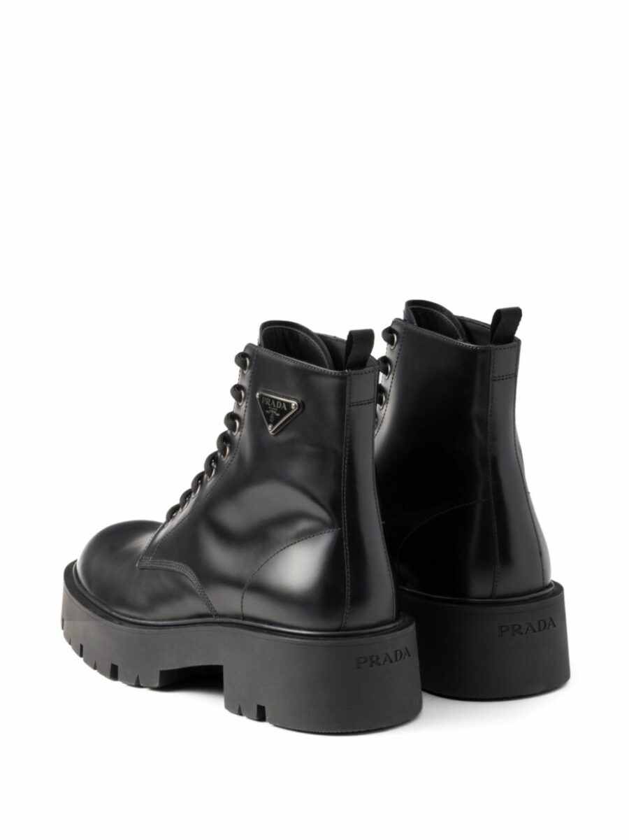 <strong>Prada </strong><br>Brushed Leather Boots - Image 6