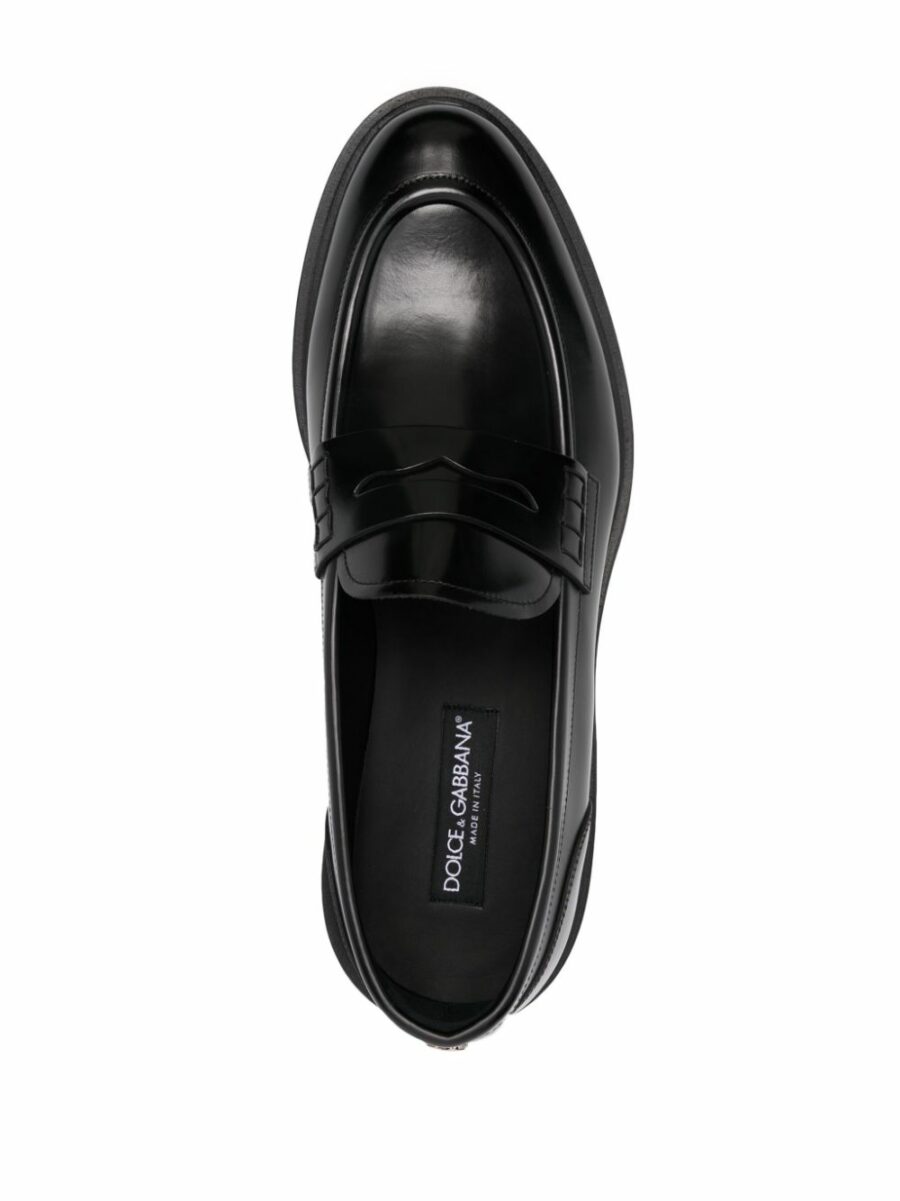 <strong>Dolce & Gabbana </strong><br>Brushed Calfskin Loafers - Image 4