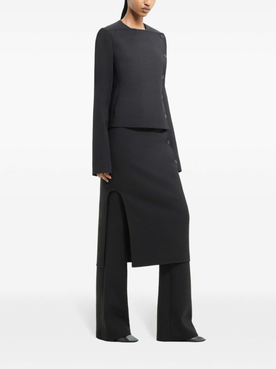 <strong>Courreges </strong><br>Oblique Tailored Wool Jacket - Image 3