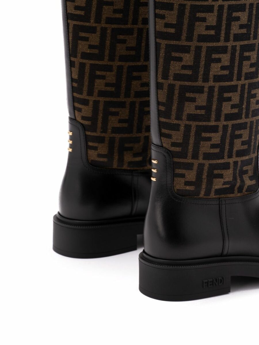 <strong>Fendi </strong><br>Filo Calf Jacquard Boots - Image 6