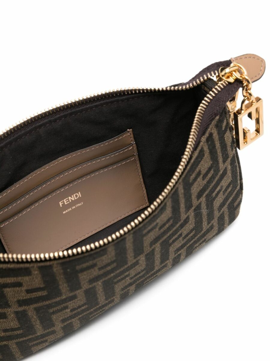 <strong>Fendi </strong><br>Jacquard Baguette Pouch - Image 4